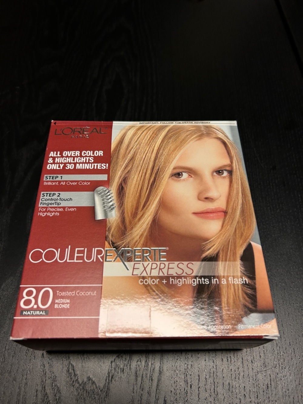 BNIB L’Oréal Couleur Experte Express Haircolor, 8.0 Toasted Coconut